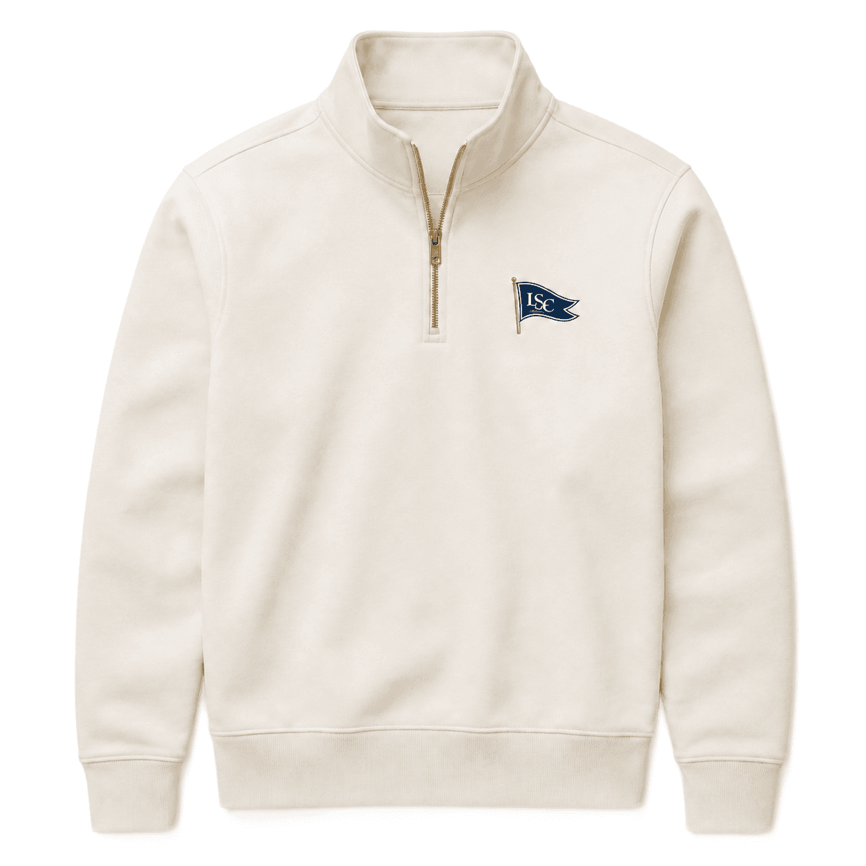 Burgee Quarter-Zip in Cream