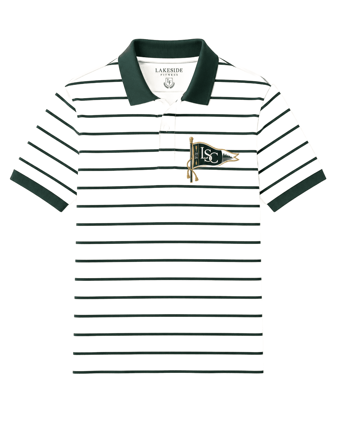 Heritage Stripe Polo in Ivory