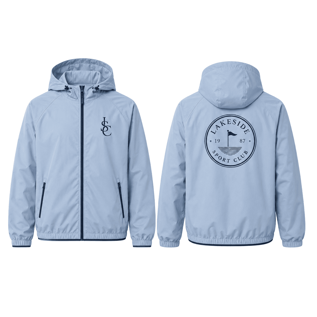Club Seal Windbreaker in Light Blue