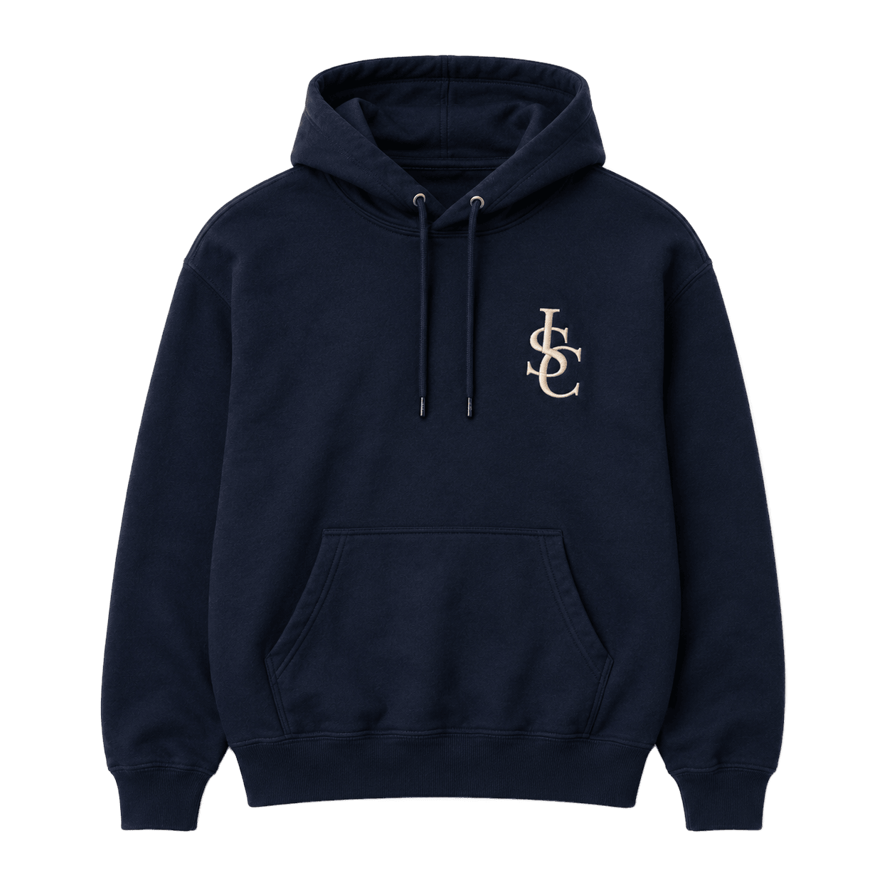 Heritage Crest Hoodie in Navy