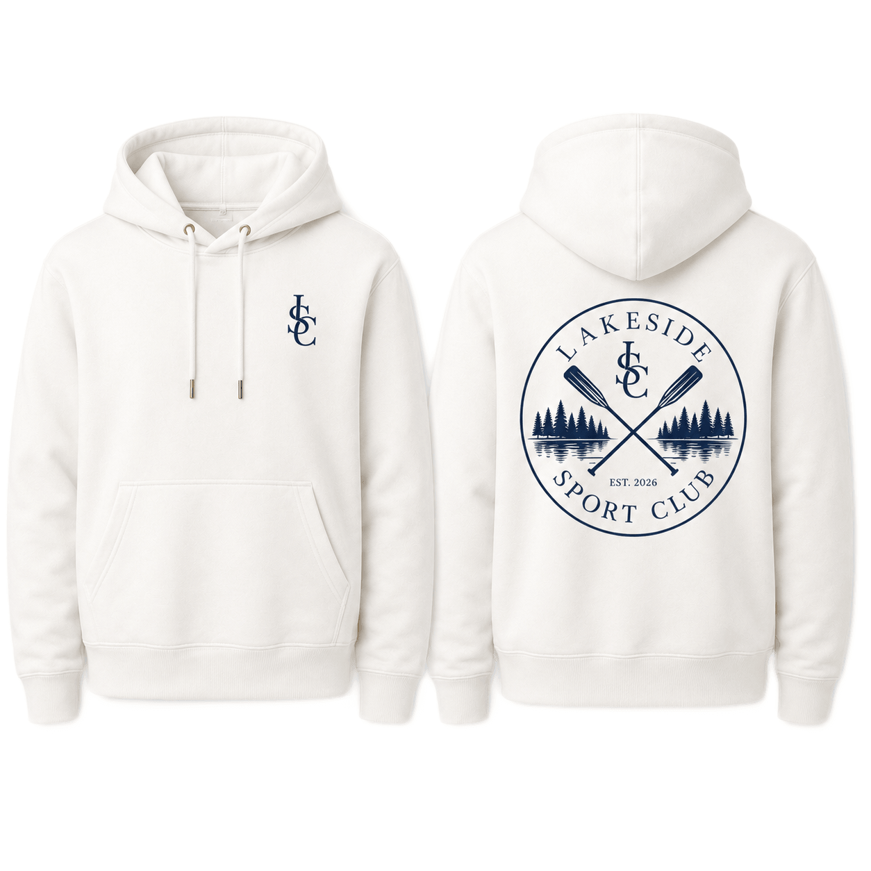 Rowing Club Hoodie in Ivory