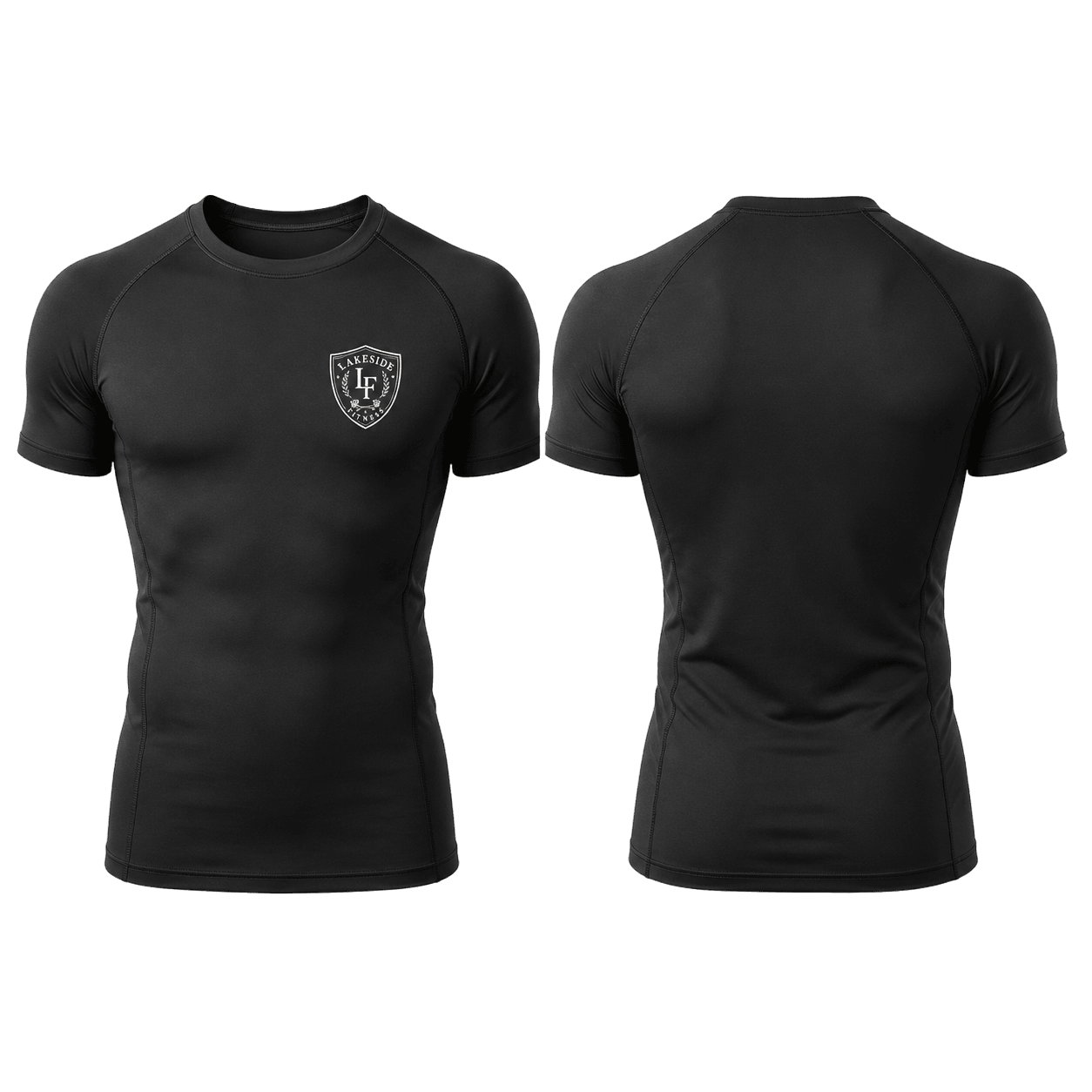 Crest Compression Tee in Black