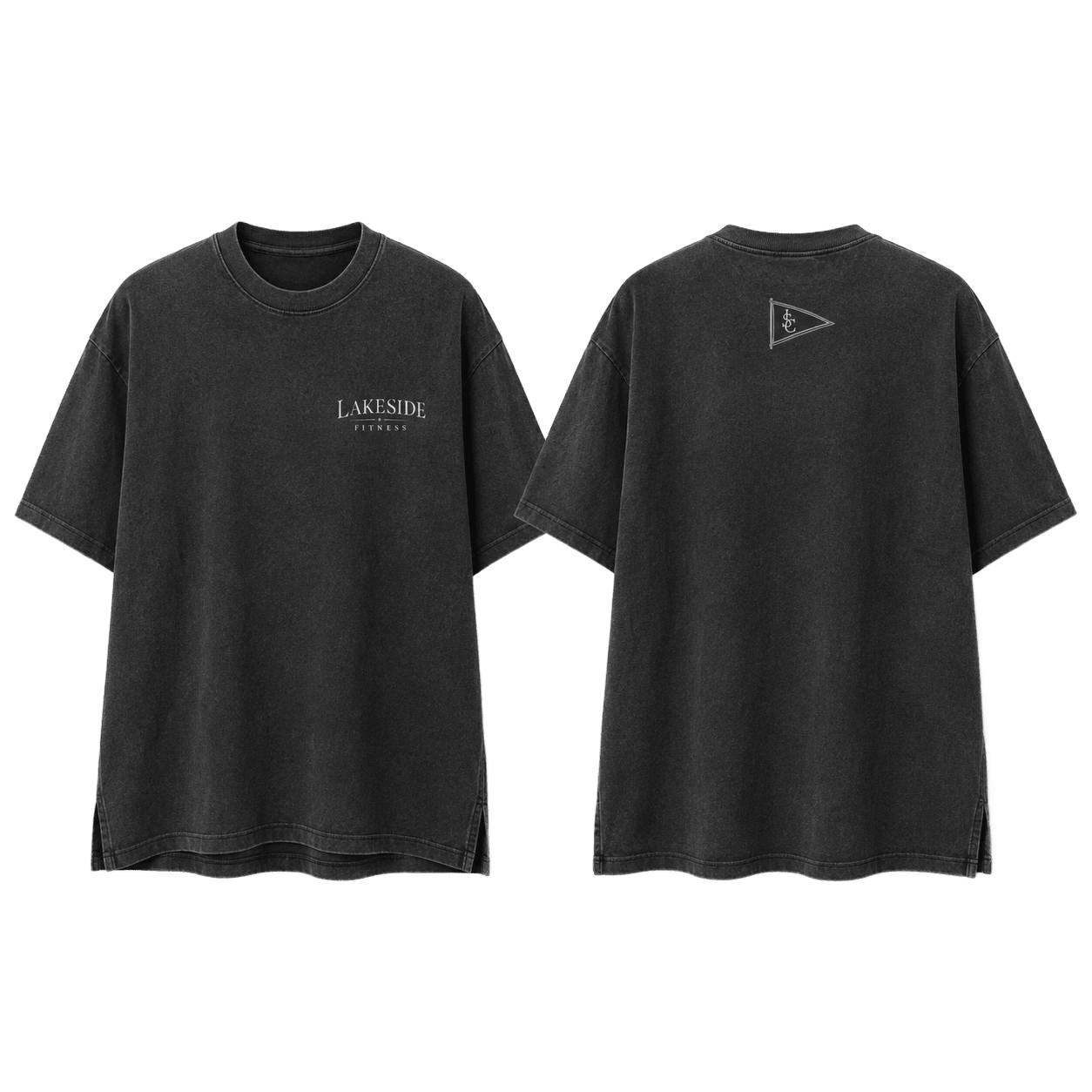 Washed Oversized Tee in Washed Black