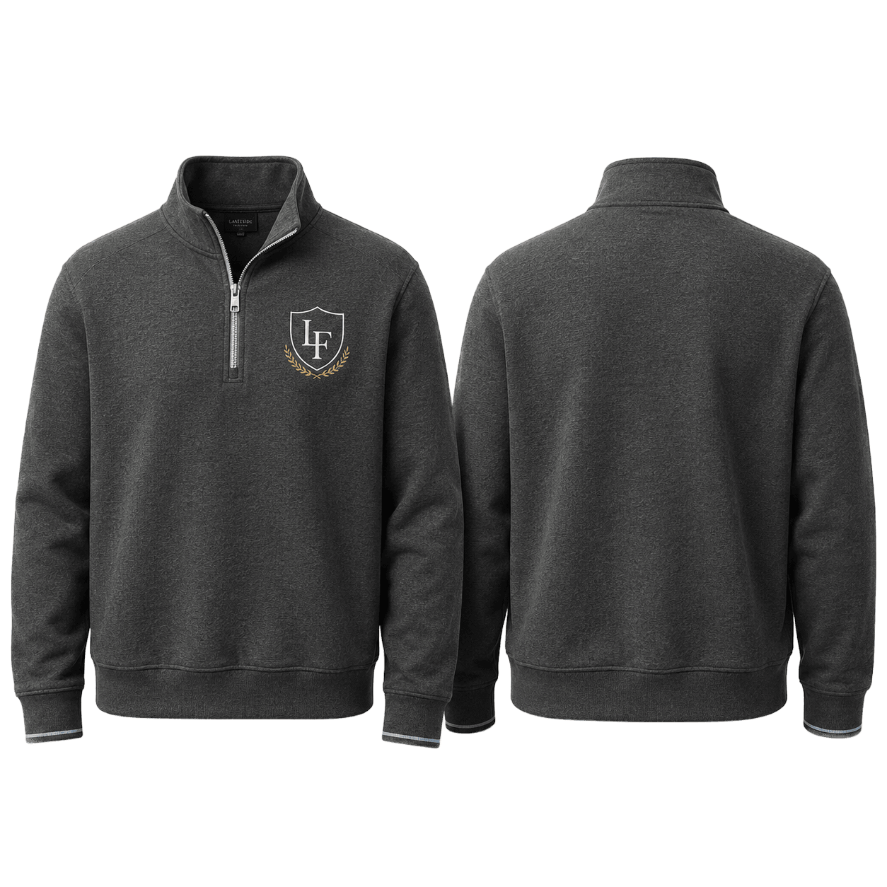 Training Quarter-Zip in Charcoal Heather