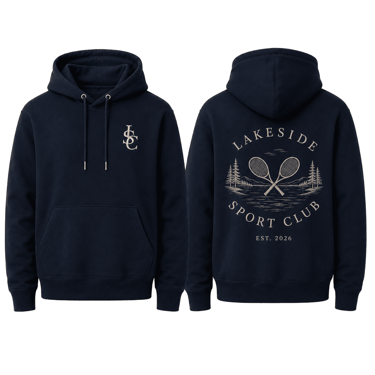 Court Racquet Hoodie in Navy