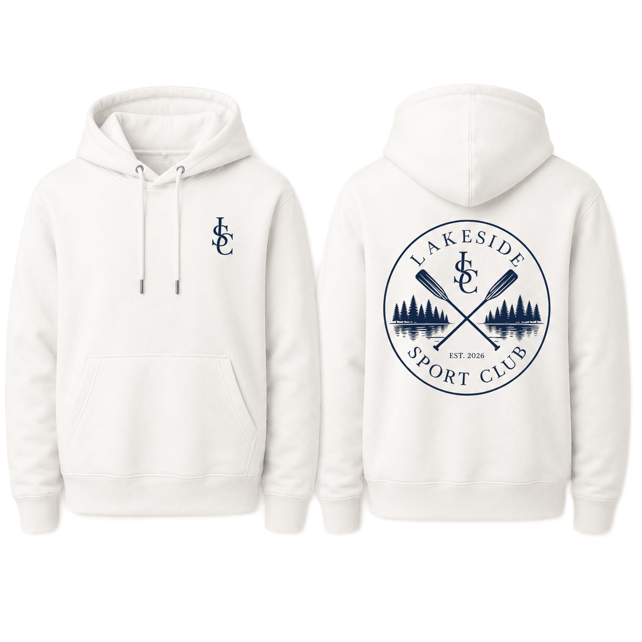 Rowing Club Hoodie in Ivory