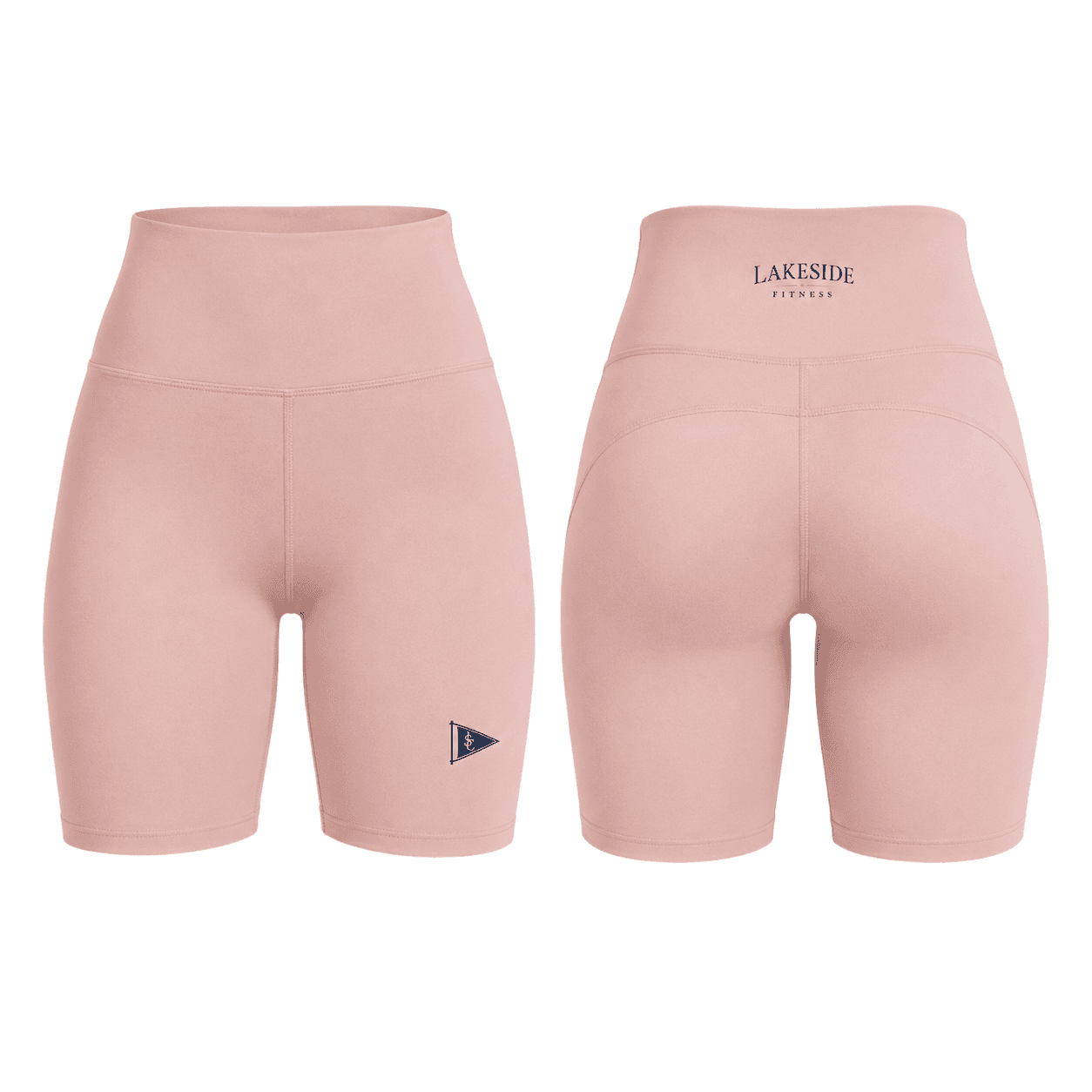 Wordmark Bike Short in Blush