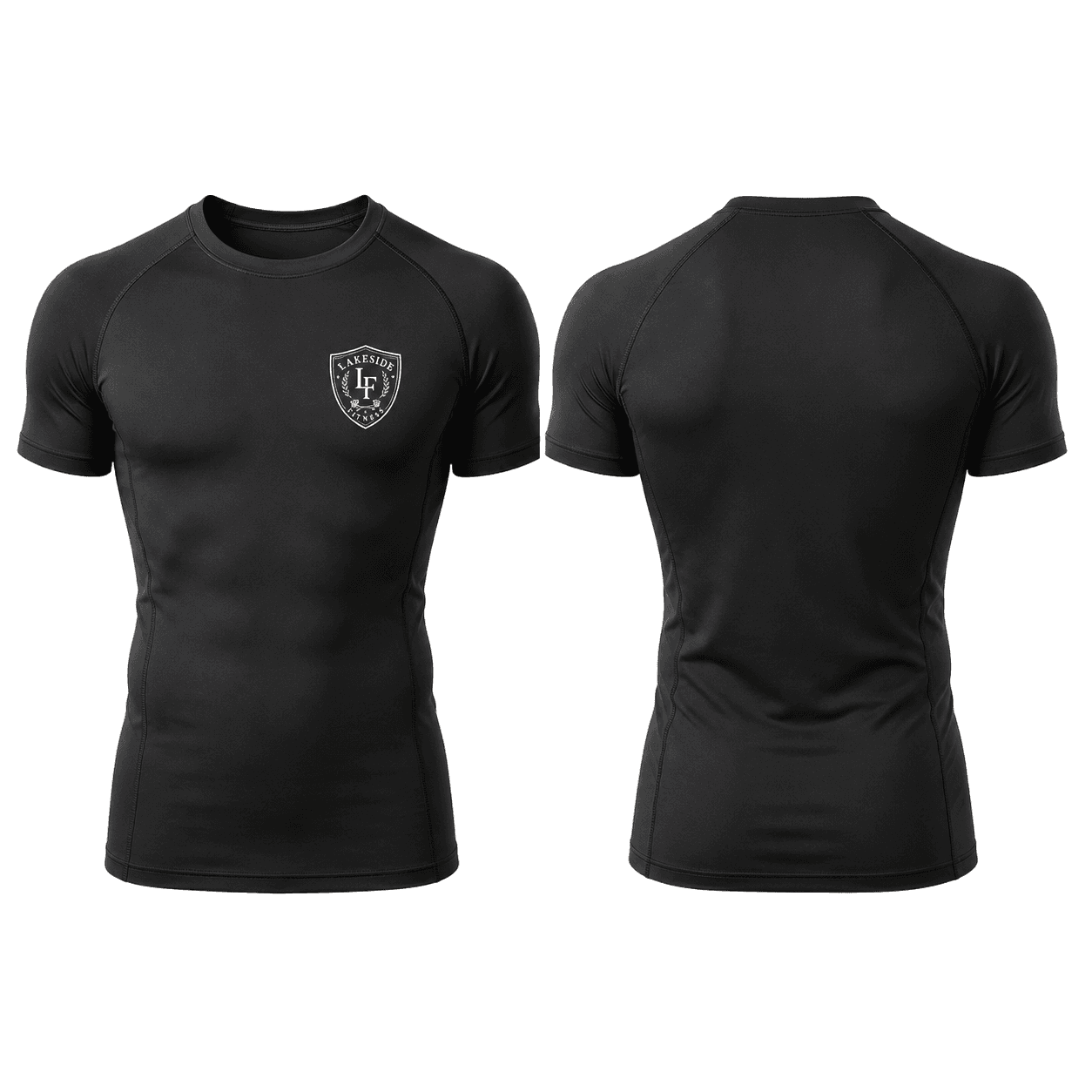 Crest Compression Tee in Black