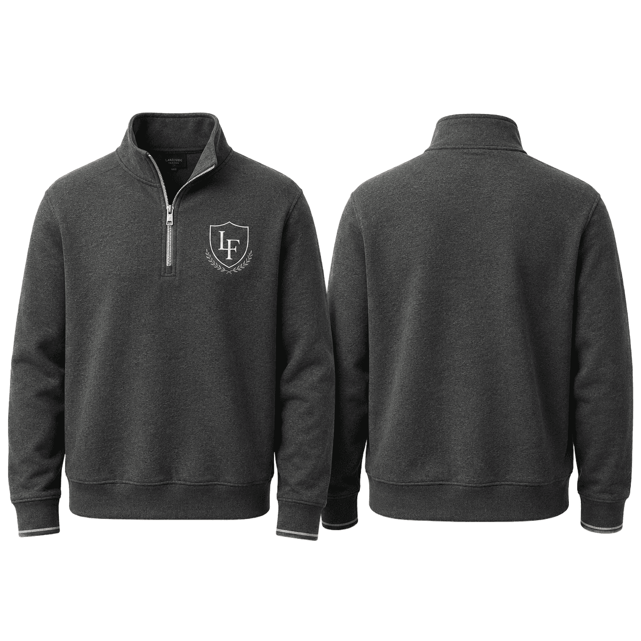 Training Quarter-Zip in Charcoal Heather