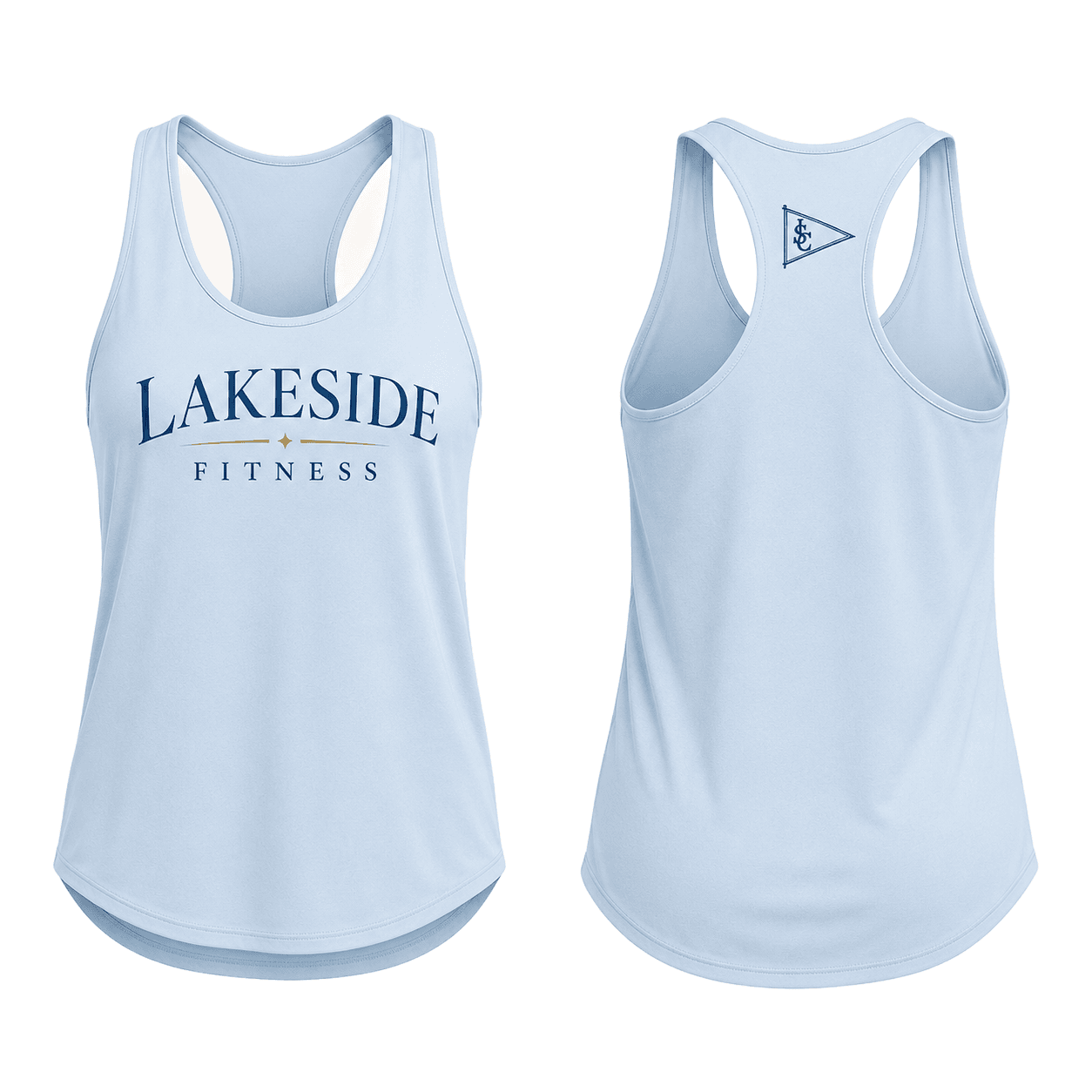Racerback Tank in Light Blue