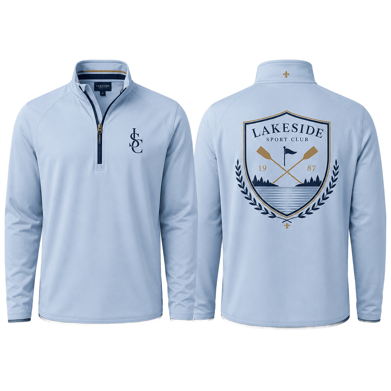 Boathouse Quarter-Zip in Light Blue