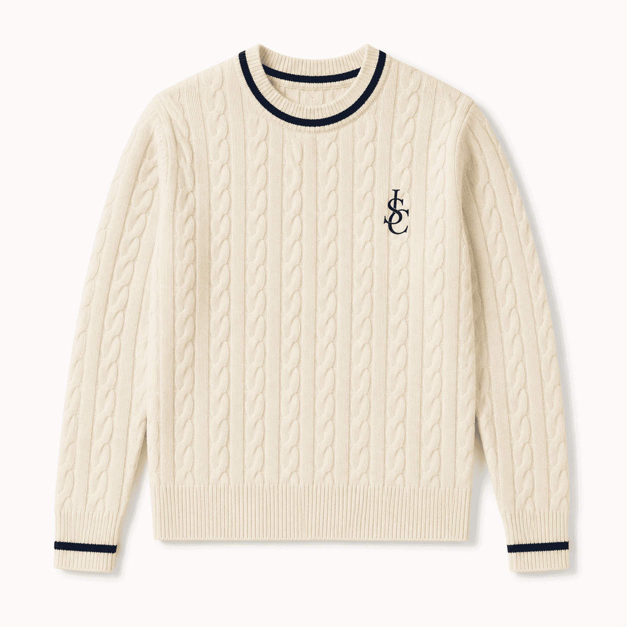 Cable Knit Sweater in Ivory